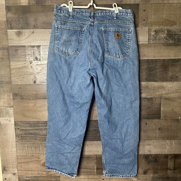 SOLD Carhartt Flannel Lined Pants 38X30 - Picture 4 of 7